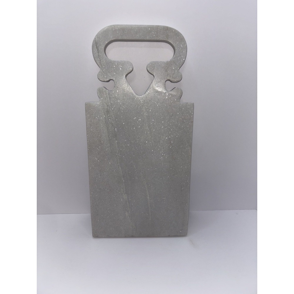 100% Marble Cutting Board / Serving Board Beautiful White Grey Color